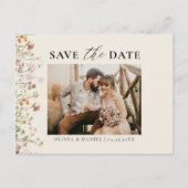 QRコードワイルドフラワー結婚フローラ 案内ポストカード (正面)