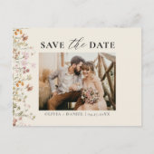 QRコードワイルドフラワー結婚フローラ 案内ポストカード (正面)