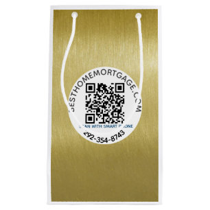 QRコード不動産仲介業者住宅 スモールペーパーバッグ