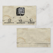 QRコード不完全な名刺 名刺 (正面/裏面)