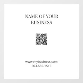 QRコード不透明ウィンドウの固定 ウィンドウサイン