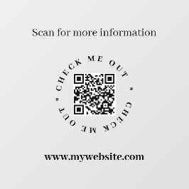 QRコード不透明ウィンドウシール ウィンドウサイン