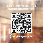 QRコード不透明ビジネスカートラック ウィンドウサイン (シート2)