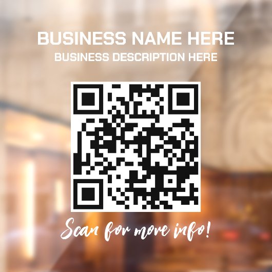 QRコード不透明ビジネスカートラック ウィンドウサイン (シート2)