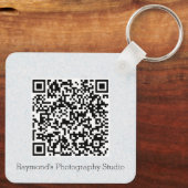 QRコード両面カスタム型ビジネスサイトコード鍵 キーホルダー (裏面)