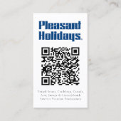 QRコード両面ロゴを追加 名刺 (正面)