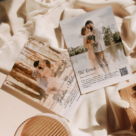 QRコード予算オーバーレイ2フォトスクリプト結婚ズ 招待状