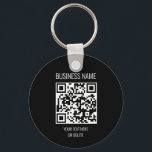 QRコード事業プロフェッショナル白黒円 キーホルダー<br><div class="desc">QRコードビジネスプロフェッショナル白黒円キーチェーン</div>
