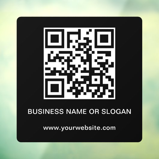 QRコード事業会社の企業のプロフェッショナル ウィンドウサイン (シート3)