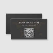 QRコード付きのカスタマイズ可能な情報マグネットカード (正面/裏面)