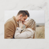 QRコード付きの秋のナチュラルウェディング詳細カード エンクロージャーカード (裏面)