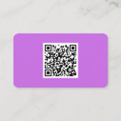 QRコード付きイベントベンダー名刺テンプレート 名刺 (裏面)