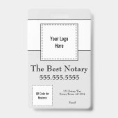 QRコード付きオハイオ公証人公式バッジの州 バッジ (裏面)