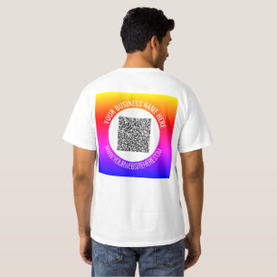 QRコード付きオリジナルTシャツ例 Tシャツ