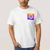 QRコード付きオリジナルTシャツ例 Tシャツ (正面)