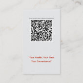 QRコード付きオンラインDoctor名刺 名刺 (裏面)