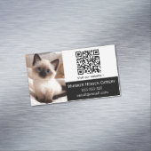 QRコード付きカスタムキャッテリー名刺マグネット マグネット名刺 (インサイチュ)