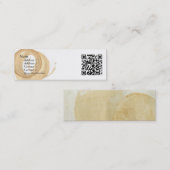 QRコード付きコーヒーカップステイン スキニー名刺 (正面/裏面)