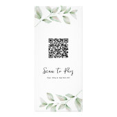 QRコード付きシンプル植物園価格リスト ラックカード (裏面)