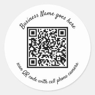 QRコード付きシール ラウンドシール