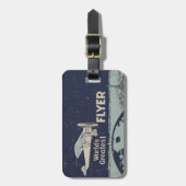 QRコード付きセントルイス・フライヤーの精神 ラゲッジタグ (正面縦)