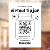 QRコード付きバーチャルヒントJAR ウィンドウサイン (シート2)