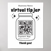 QRコード付きバーチャルヒントJAR ポスター (正面)