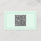 QRコード付きビジネスカードのカスタムテンプレート 名刺 (裏面)