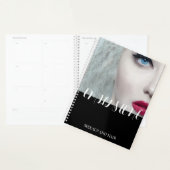 QRコード付きビジネスフォト白黒プランナー プランナー手帳 (ディスプレー)