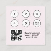 QRコード付きビューティーリファラルカード スクエア名刺 (裏面)