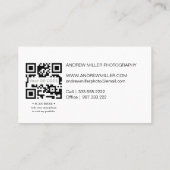 QRコード付きフォト名刺 名刺 (裏面)