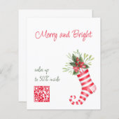 qrコード付きフライヤーとクリスマス販売カスタム (正面/裏面)