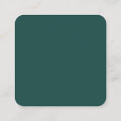 QRコード付きプレミアムグリーンビジネスカード スクエア名刺 (裏面)