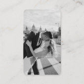 QRコード付きミニマル写真名刺 名刺 (正面)