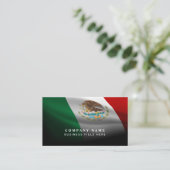 QRコード付きメキシコ国旗 | プロフェッショナル 名刺 (スタンド正面)