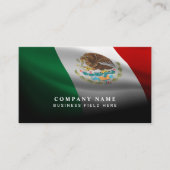 QRコード付きメキシコ国旗 | プロフェッショナル 名刺 (正面)