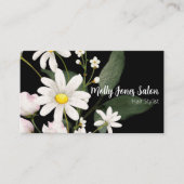 QRコード付き両面デイジーブラック 名刺 (正面)