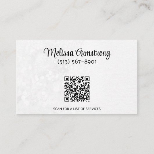 QRコード付き両面リアル黄色いチューリップ 名刺 (裏面)