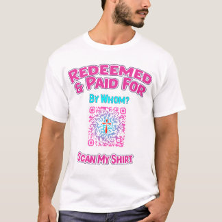 QRコード付き信仰表明シャツ福音リンク Tシャツ