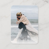 QRコード付き写真出欠確認カードスクリプト同封カード エンクロージャーカード (裏面)