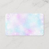 QRコード付き冬エレガントな結婚式RSVPオンライン エンクロージャーカード (裏面)