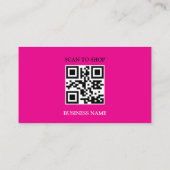 QRコード付き割引コード、名刺 名刺 (裏面)