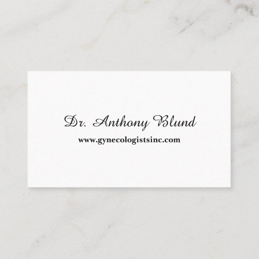 QRコード付き医師名刺 名刺 (裏面)