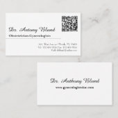 QRコード付き医師名刺 名刺 (正面/裏面)