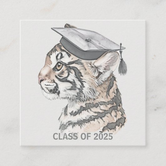 QRコード付き卒業エンクロージャカード エンクロージャーカード (正面)