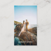 QRコード付き縦型写真用名刺 名刺 (正面)