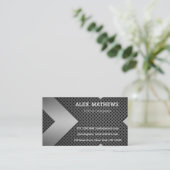 Qrコード付き金属製名刺 コーリングカード (スタンド正面)