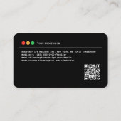 QRコード付き開発者名刺 名刺 (裏面)