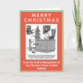 QRコード付き面白い法律関係のクリスマスカード シーズンカード (正面)