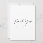 QRコード付き 現代のシンプル カード 奨学金 (裏面)